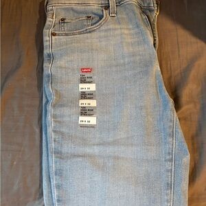 Levi's Sky Blue Straight Leg Jeans